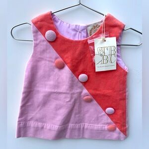 The Beaufort Bonnet Company Pink and Red Kids Dress